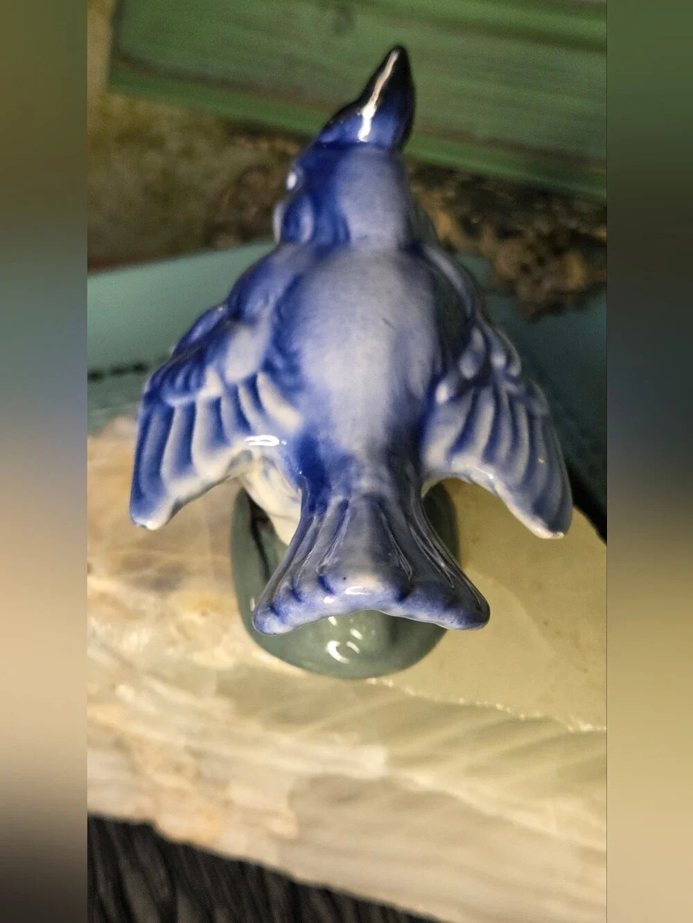 K Stangl Pottery Tufted Titmouse (Model #3592) Factory Second Vintage Sculpture